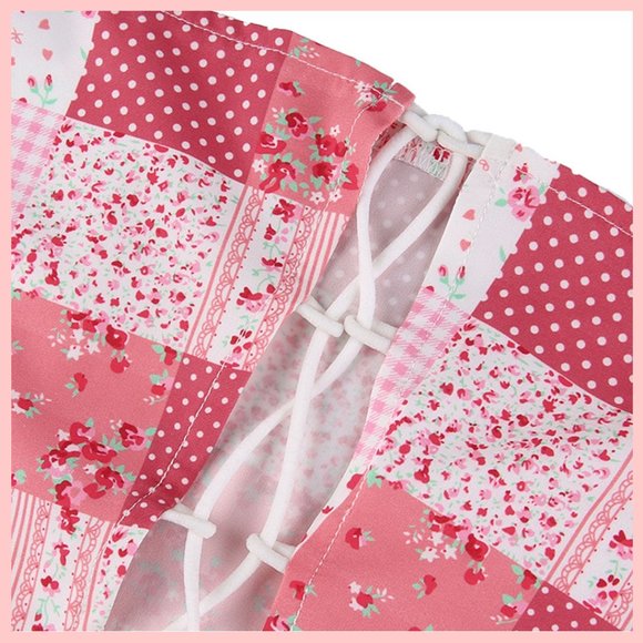 Y2K Checkered Bandana Crop Top - Picture 4 of 5